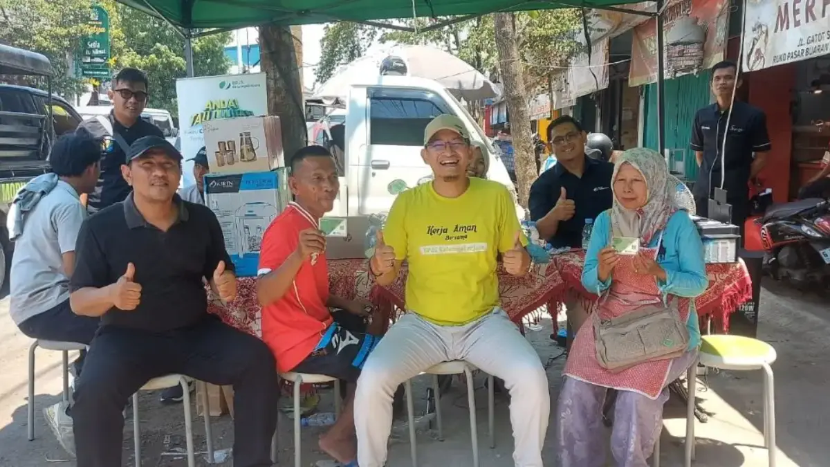 BPJS Ketenagakerjaan Gelar Sosialisasi dan Pendaftaran untuk Pedagang Pasar Banyuurip