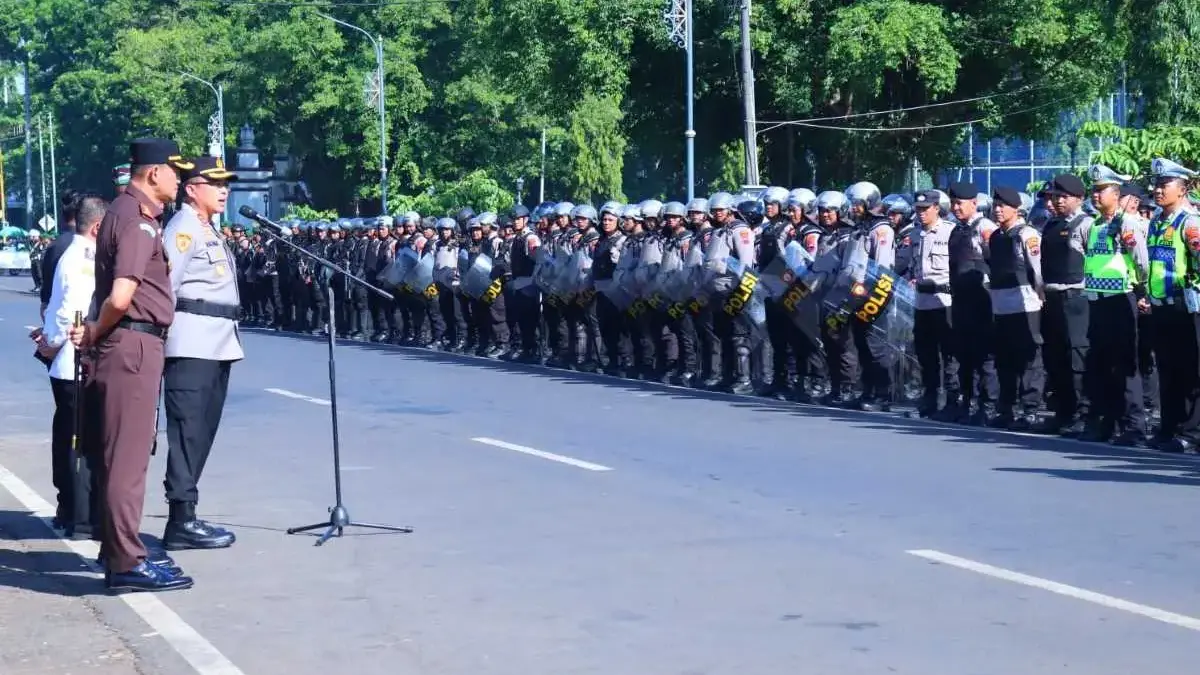 Kota Kajen Dipagar Betis, Kapolres Pimpin Apel Pengamanan Antisipasi Anarko!