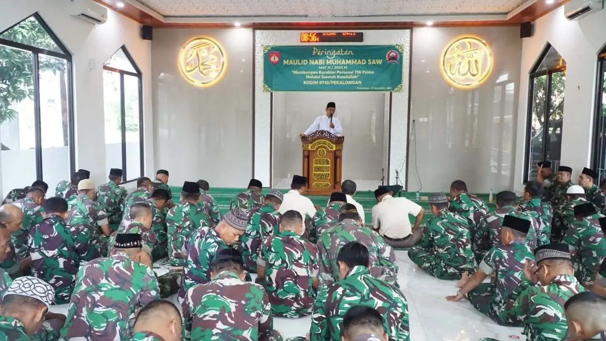Peringatan Maulid Nabi, Kodim Pekalongan Teguhkan Karakter TNI Prima Lewat Keteladanan Rasul!