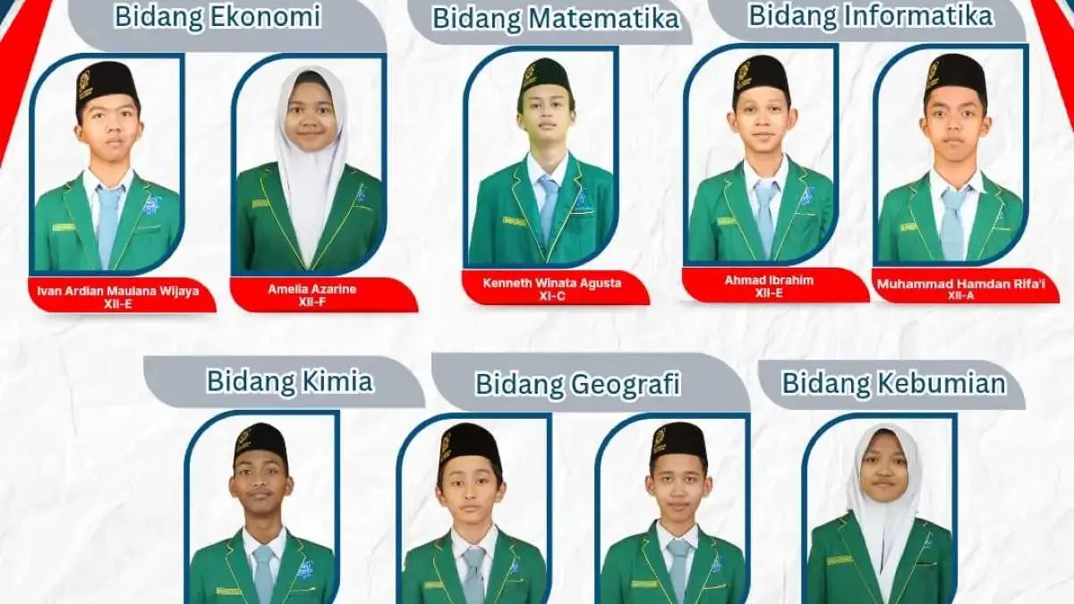 Sembilan Siswa MAN IC Pekalongan Lolos Final OSN Nasional 2025, Siap Rebut Medali!