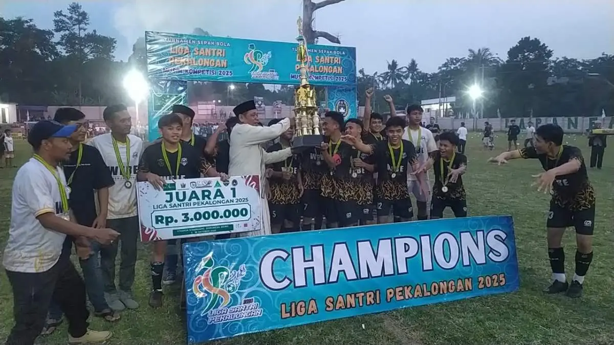 Al Kaffa Juara Liga Santri Pekalongan 2025, Tundukkan Sabaqo FC 1-0 di Final Stadion Sidandang!