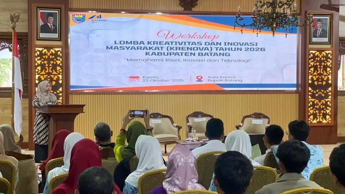 Bapperida Batang Gelar Workshop Krenova 2025, Dorong Pelajar dan Akademisi Jadi Inovator Daerah