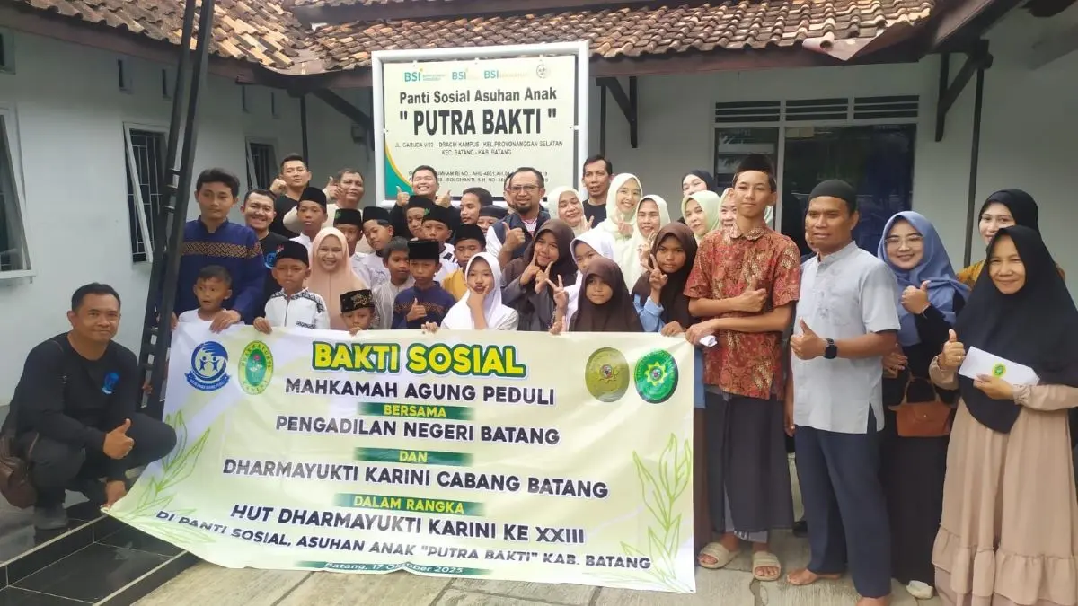 HUT Dharmayukti Karini ke-23, PN Batang & Dharmayukti Gelar Baksos MA Peduli di Panti Asuhan!