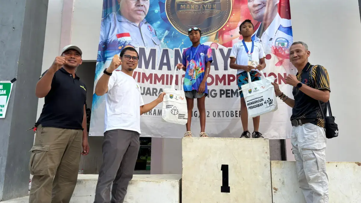 Direktur Umum PAM Sensnag Kamulyan inisiasi kejuaraan renang tingkat nasional bertajuk Mandayun Open 2025.