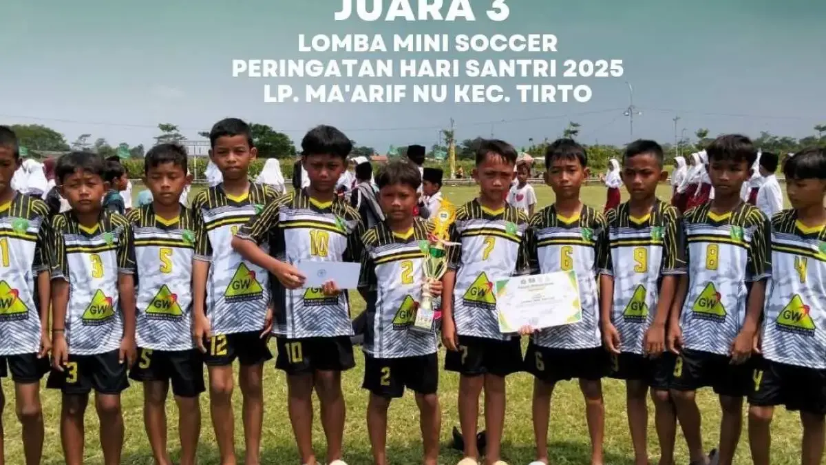 Juara Tiga! MIS Ngalian Ukir Prestasi di Lomba Mini Soccer LP Ma\'arif NU Meski Latihan Sangat Singkat