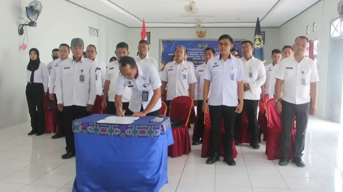 Lapas Pekalongan Ikut Penandatanganan Komitmen Bersama Berantas HALINAR Secara Serentak!