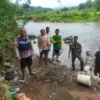 Mitigasi Bencana, TNI-Polri Karanganyar Sambangi Bantaran Sungai, Waspadai Bahaya Banjir Bandang