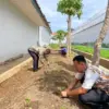 Perkuat Ketahanan Pangan, Rutan Kelas IIA Pekalongan Tanam 100 Bibit Terong Ungu di Lahan Brandgang