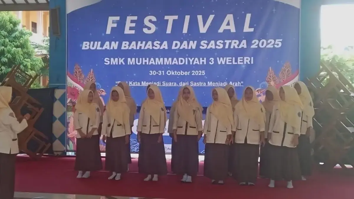 Semarak! 962 Siswa SMK Muga Weleri Ramaikan Bulan Bahasa 2025, Pacu Kreativitas Literasi