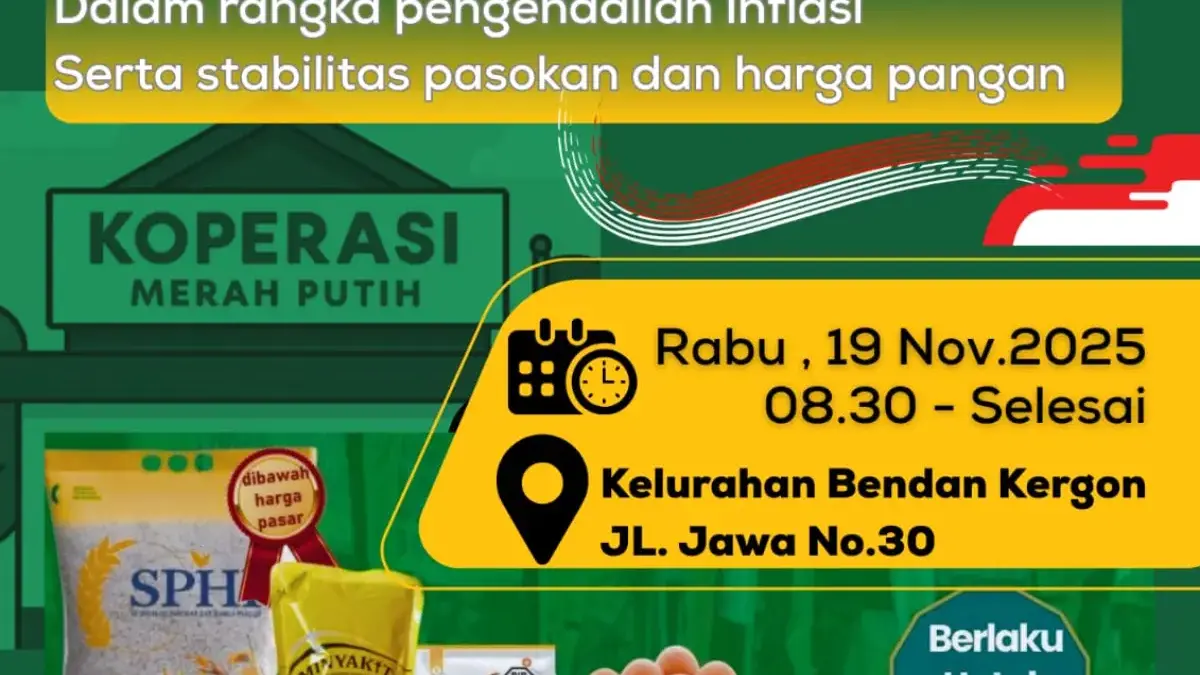 KKMP Bendan Kergon Dilaunching 19 November, Perkuat Layanan Pangan dan Keuangan KKMP Bendan Kergon Dilaunching 19 November