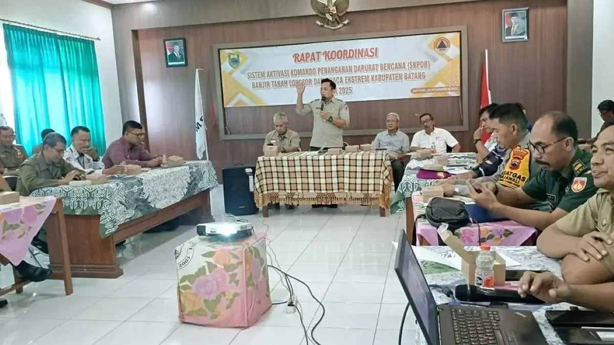 Gubernur Setujui Status Siaga Darurat, BPBD Batang Resmi Aktifkan Sistem Komando Bencana