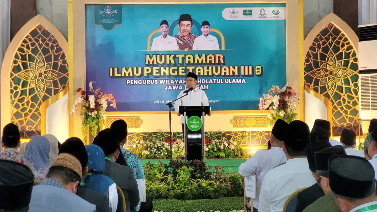 Muktamar Ilmu Pengetahuan III di Pekalongan, Gus Rozin Serukan Peran NU di Sains, Teknologi, dan Civil Society Pembukaan muktamar ilmu pengetahuan iii