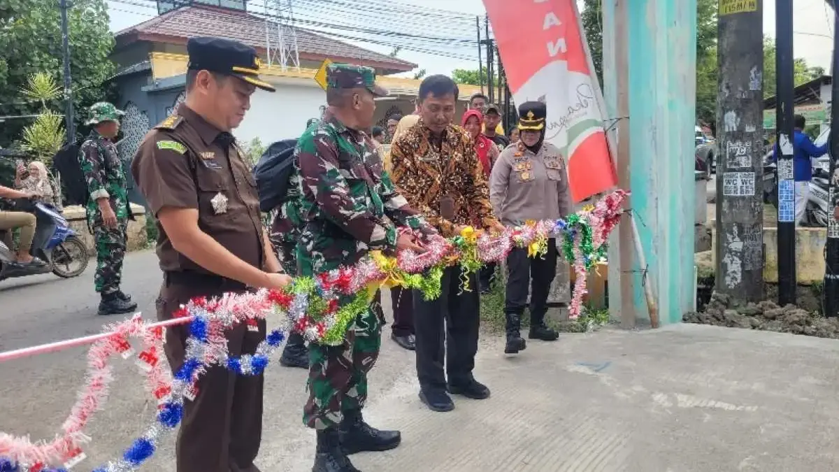 Tuntas 100%! TMMD Kodim Pekalongan Rampungkan Pengecoran Jalan 244 Meter di Setono