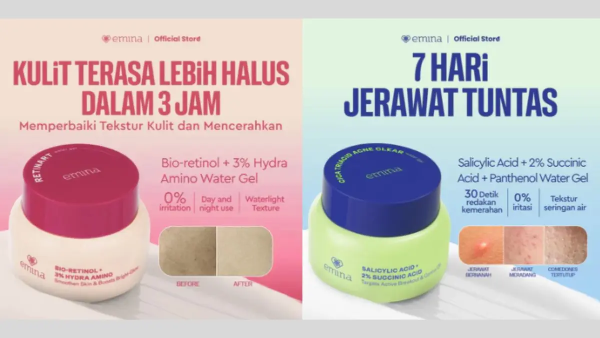 Varian Emina Water Gel Moisturizer Terbaru