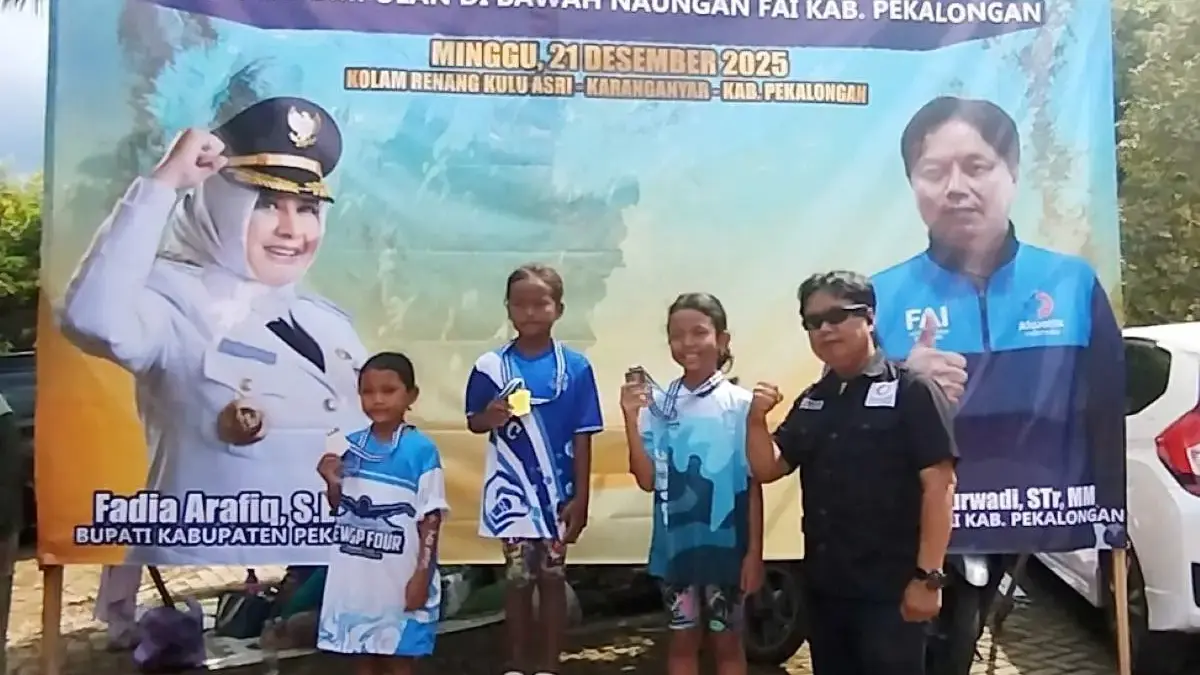 Jaring Bibit Unggul, 455 Atlet Meriahkan Kejurkab Pekalongan Swimming Competition 2025 di Kulu Asri