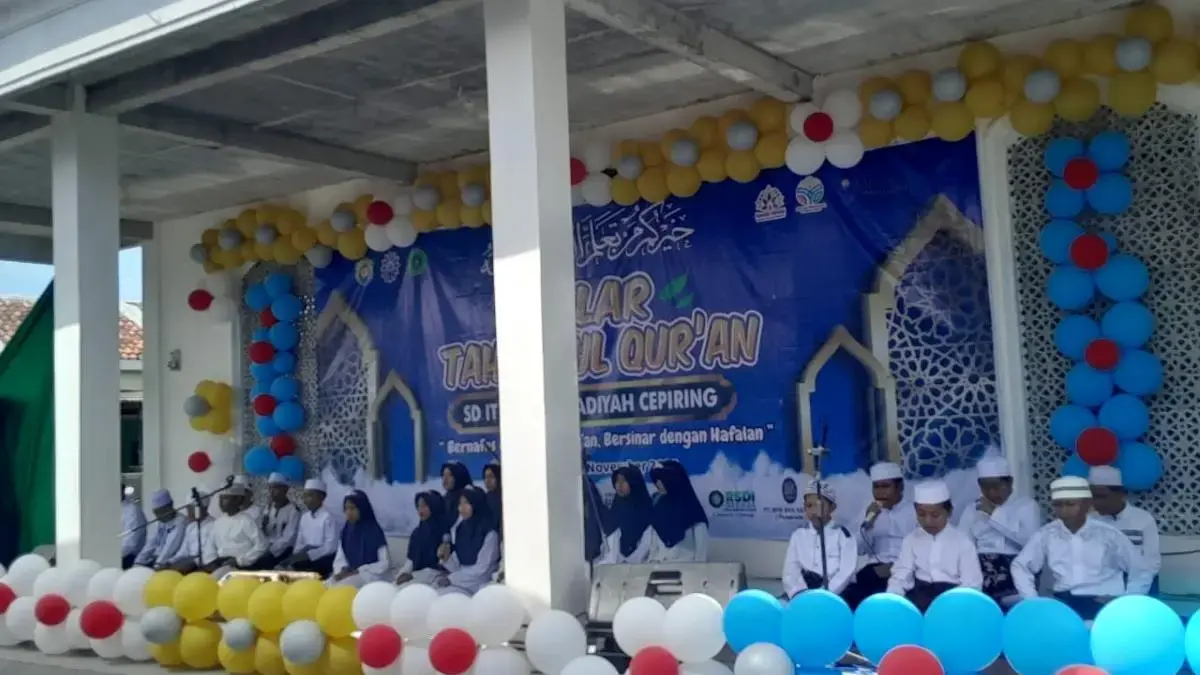 Perkuat Karakter Islami, 155 Siswa SDIT Muhammadiyah Cepiring Tuntas Gelar Tahfidz Juz 30