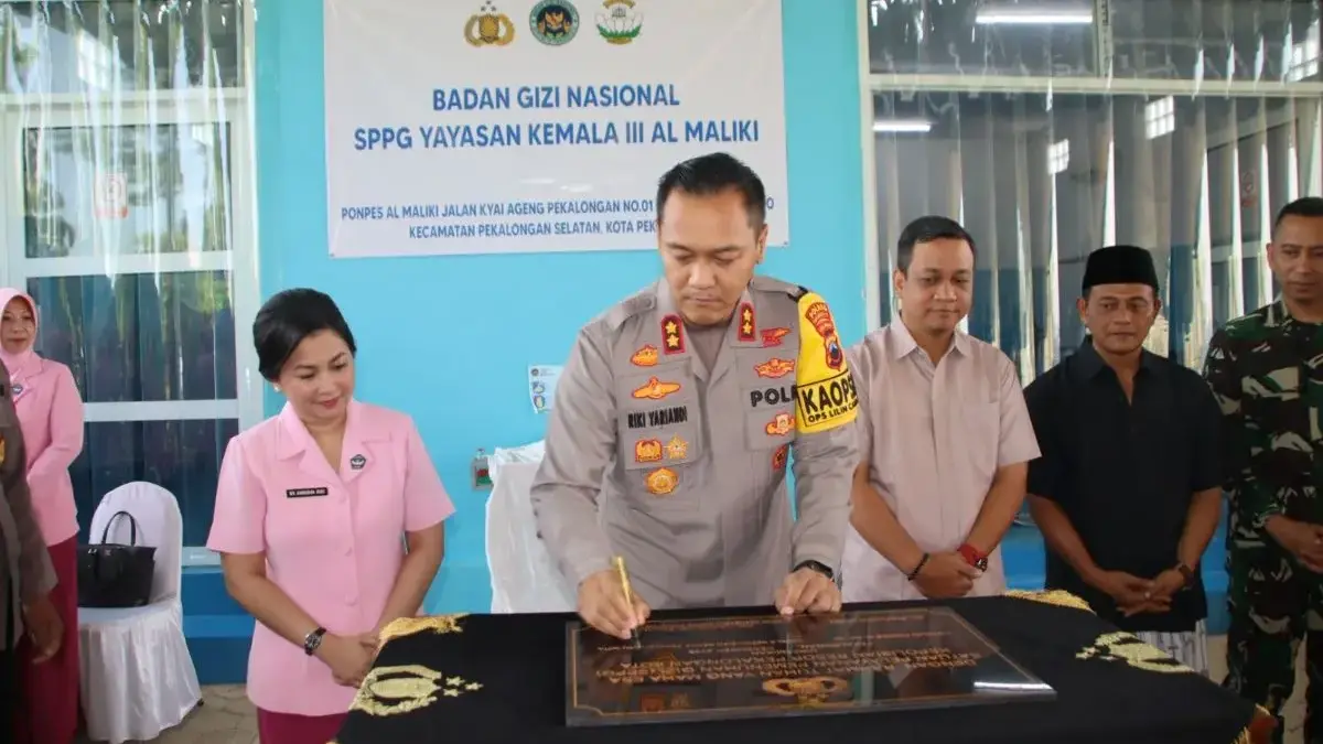 Polres Pekalongan Kota Resmikan Satuan Pelayanan Gizi di Ponpes Al Maliki, Dukung Makan Bergizi Gratis!