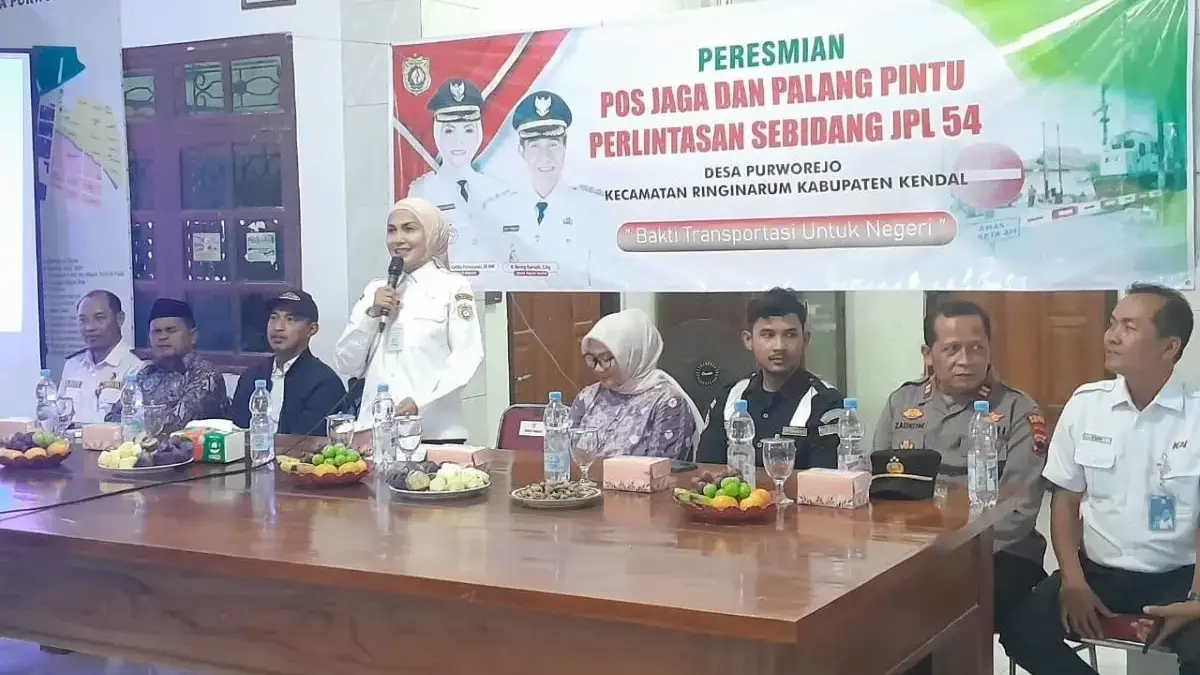 Resmikan Pos Jaga JPL 54 Purworejo, Bupati Kendal Targetkan Zero Accident Perlintasan Kereta