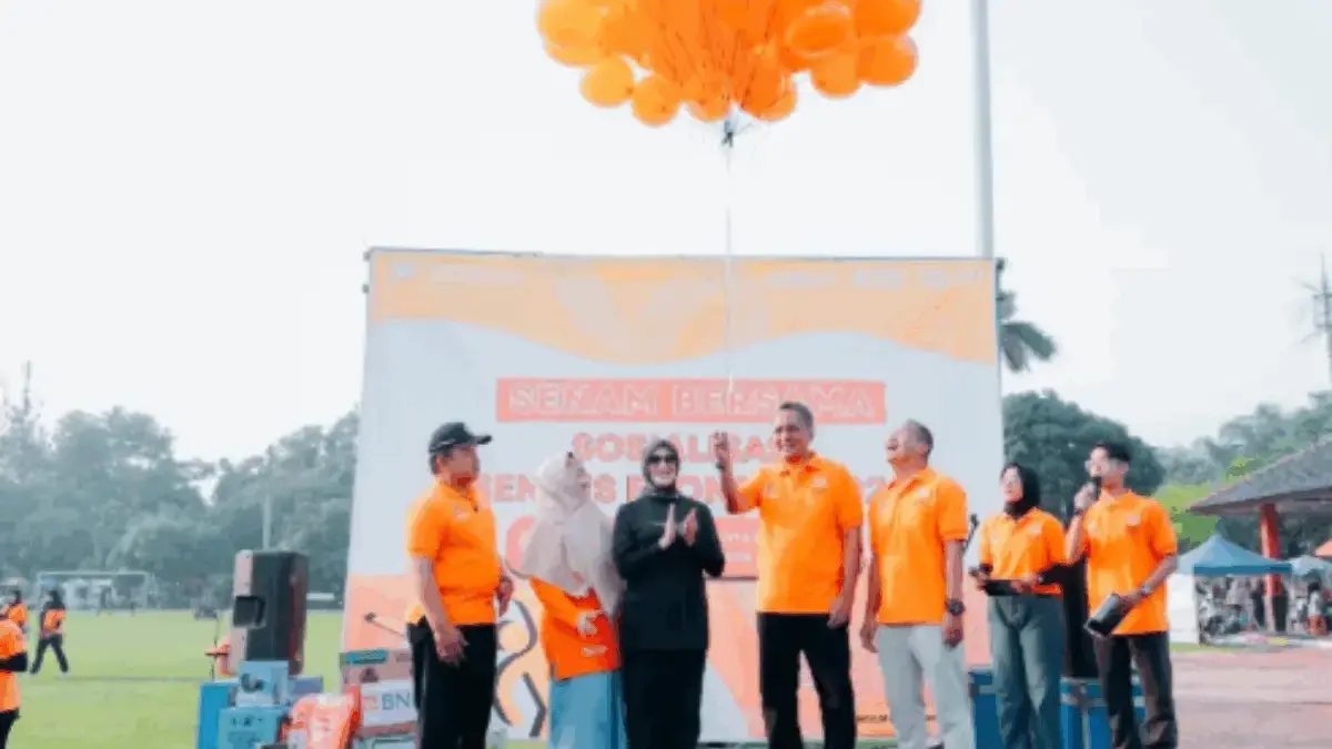 Senam Bersama Meriahkan Sosialisasi Sensus Ekonomi 2026, Wawalkot Balgis Minta Warga Beri Data Jujur