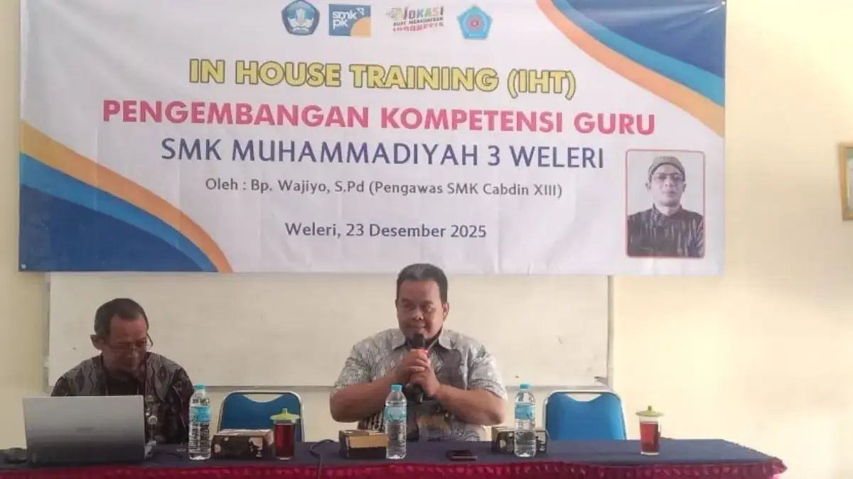 Tingkatkan Mutu Pembelajaran, SMK Muhammadiyah 3 Weleri Gelar IHT 2025, Fokus Perkuat Kompetensi Guru