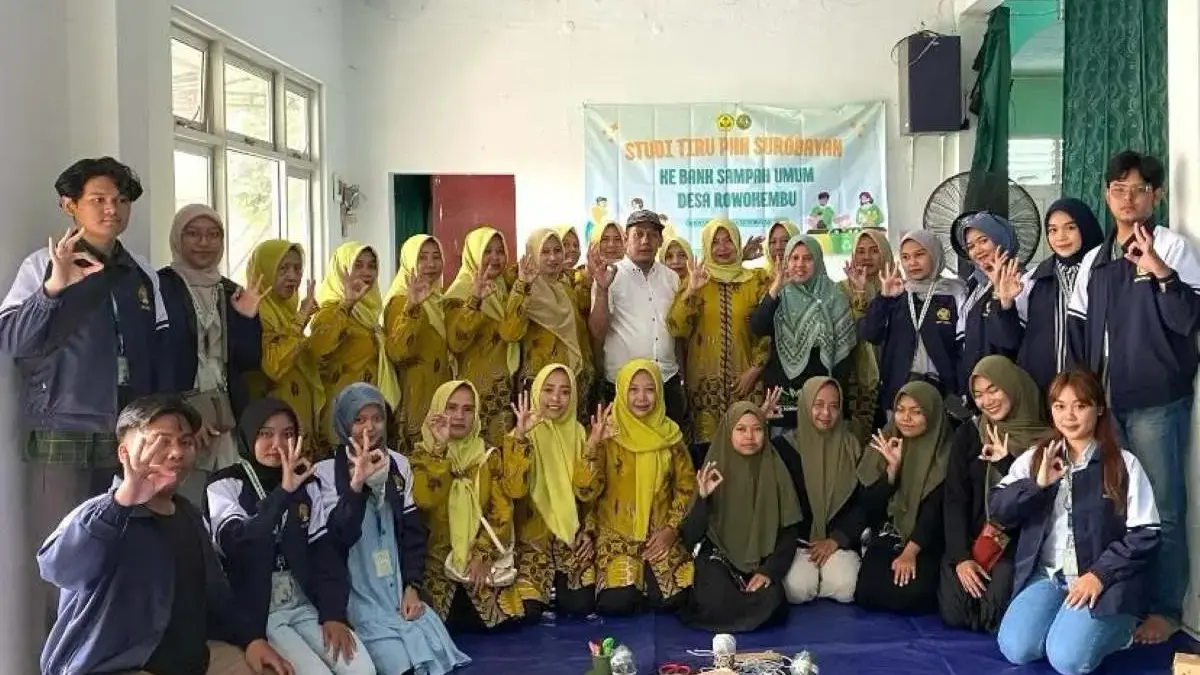 Wujudkan Desa Mandiri Sampah, KKN Unikal Ajak PKK Surobayan Studi Tiru Pengelolaan Limbah di Rowokembu