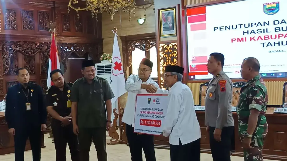 Bulan Dana PMI Batang 2025 Tembus Rp 1,7 Miliar, Bupati Faiz Minta Partisipasi Instansi Ditingkatkan