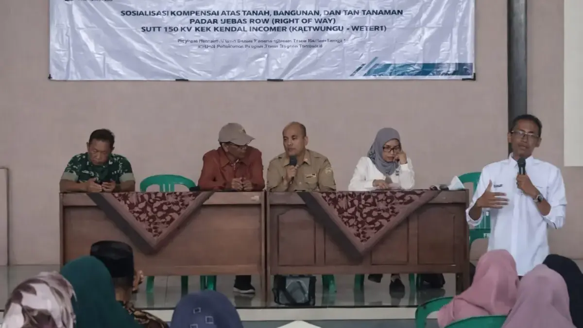 Dukung Kawasan Industri, 40 Bidang Tanah di Sarirejo Kendal Terdampak Jalur SUTT 150 KV KEK Kendal