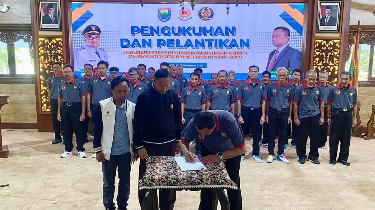 PELTI Batang Bidik Prestasi Porprov 2030, Fokus Cetak Atlet Tenis Lapangan Lewat Latihan Terpusat