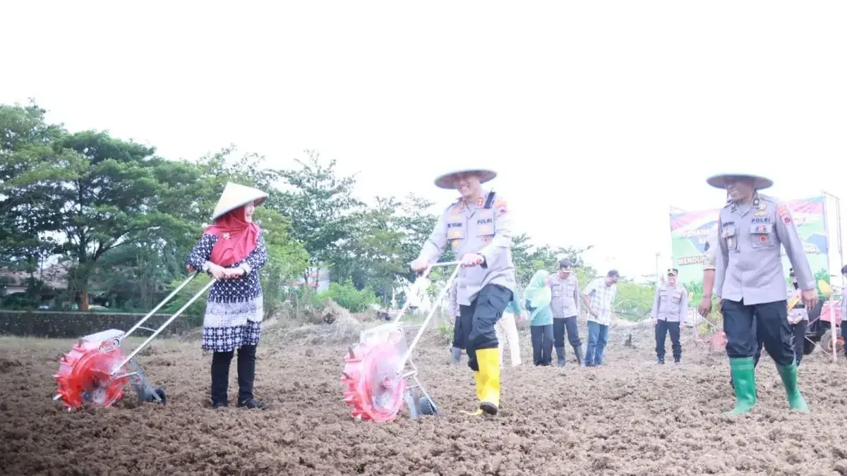 Dukung Swasembada Pangan, Polres Pekalongan Kota Tanam Jagung di Lahan 3,4 Hektar Kelurahan Kalibaros
