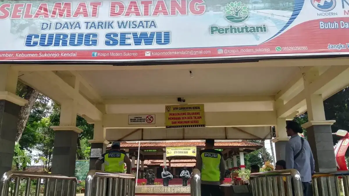Libur Lebaran 2026 Kunjungan Wisata Kendal Naik, Polisi Perketat Keamanan Curugsewu