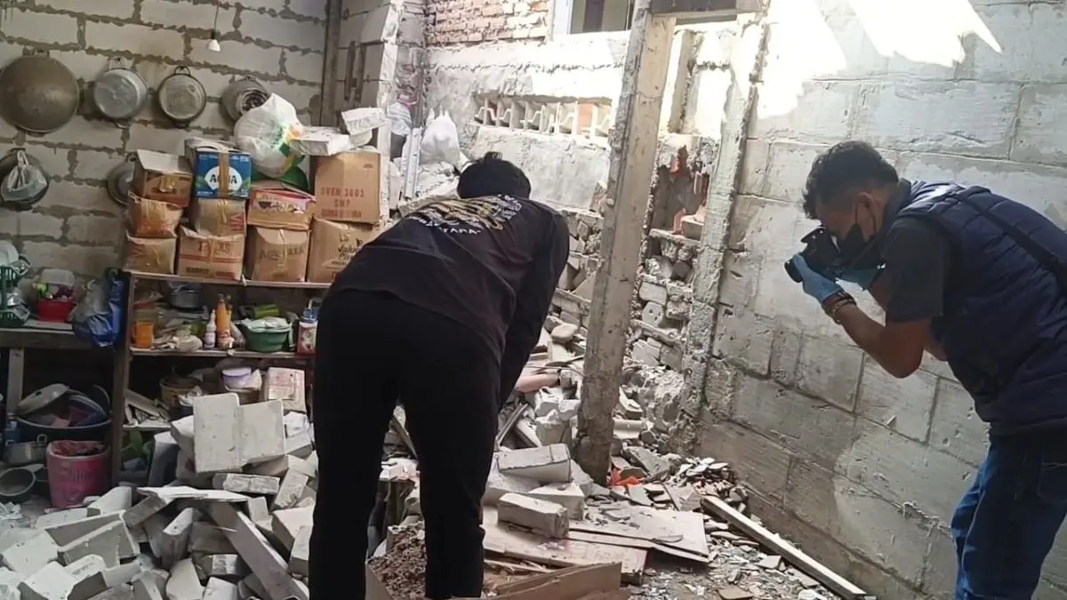 Petasan Balon Udara Jatuh dan Meledak Hancurkan 2 Rumah di Pekalongan, 1 Terluka