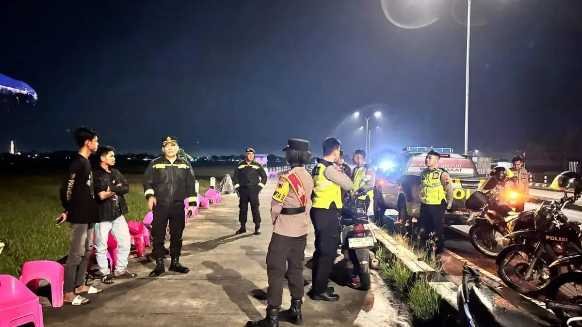 Polres Pekalongan Kota Patroli Skala Besar, Antisipasi Balap Liar, Perang Sarung, dan Petasan di Exit Tol