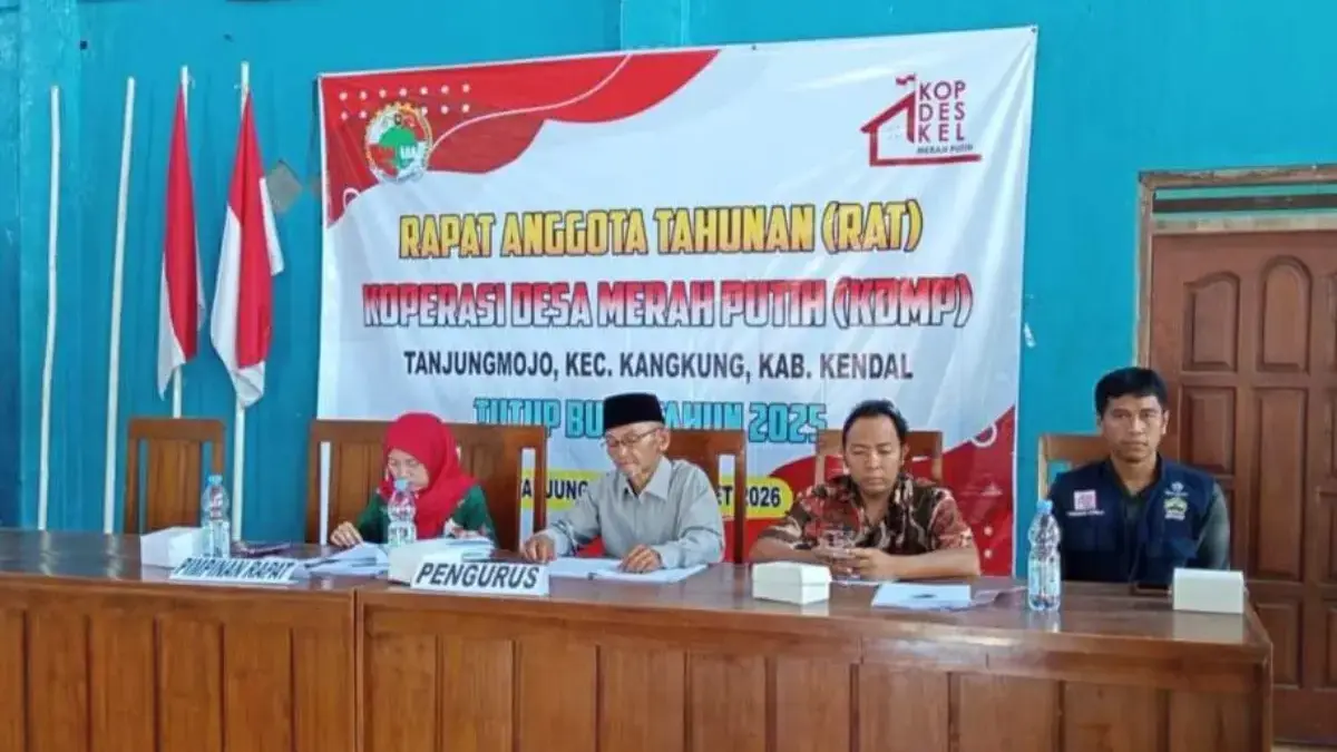 Sukses Besar! Kopdes Merah Putih Tanjungmojo Kendal Gelar RAT Perdana, Evaluasi Total Kinerja