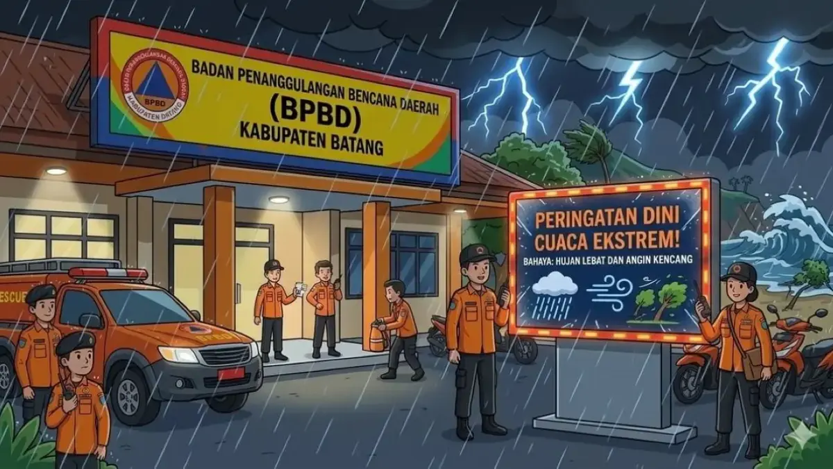 Awas Cuaca Ekstrem di Batang 5-7 Mei 2026, BPBD Peringatkan Ancaman Banjir hingga Longsor