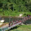 Dikebut TNI, Progres Konstruksi Jembatan Gantung Garuda di Pekalongan Capai 85 Persen Hubungkan 2 Desa