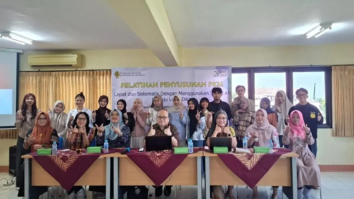 Genjot Prestasi Dikti, Fakultas Ekonomi USM Gelar Pelatihan Penyusunan Proposal PKM Berbasis Smart AI Genjot Prestasi Dikti, Fakultas Ekonomi USM Gelar Pelatihan Penyusunan Proposal PKM Berbasis Smart AI
