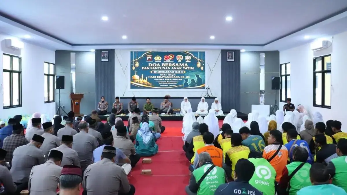 Polres Pekalongan Gelar Doa Bersama dan Santuni Anak Yatim di Hari Bhayangkara ke-80