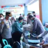 Polres Pekalongan Gelar Skrining TB Paru di RSUD Kesesi, 36 Warga Periksa Kesehatan