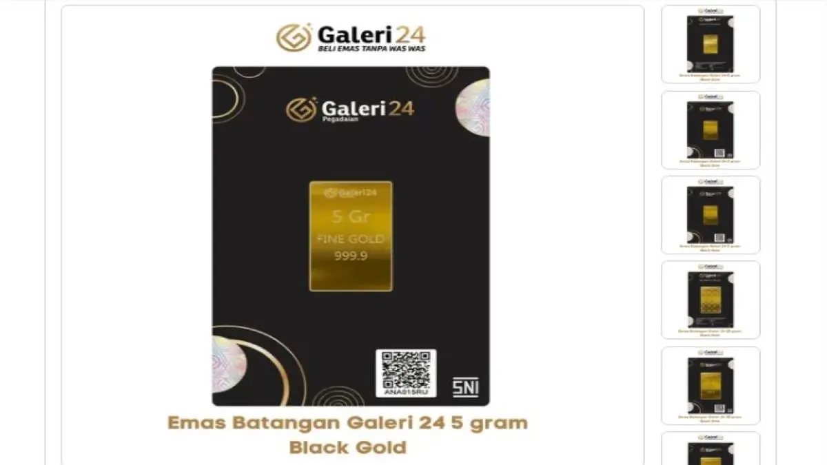 Harga emas Galeri24 hari ini Kamis tanggal 23 Juli 2026
