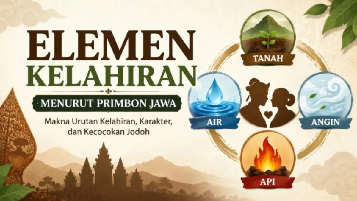 4 Elemen Kelahiran Menurut Primbon Jawa Berdasarkan Urutan Anak dan Kecocokannya Elemen Kelahiran Menurut Primbon Jawa