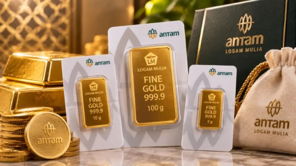 Harga emas Antam hari ini Minggu 16 Agustus 2026