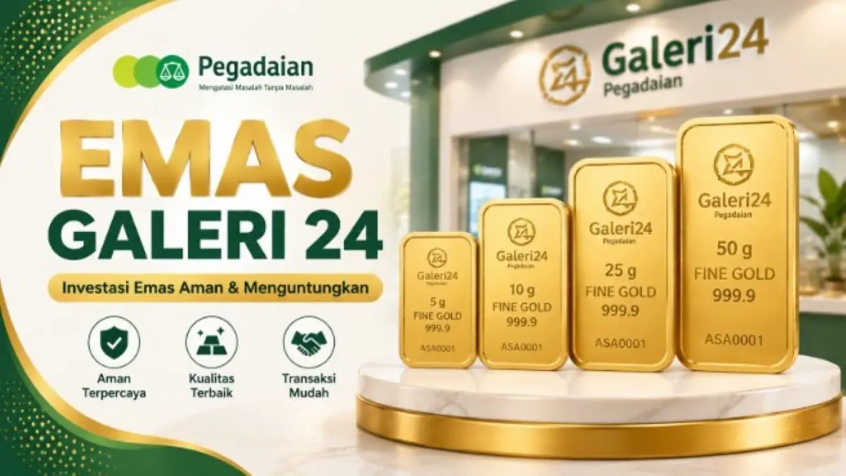 Harga emas Galeri24 hari ini Senin 10 Agustus 2026 Masih Bertahan? Ini Rincian Lengkapnya Semua Ukuran Harga emas Galeri24 hari ini Senin 10 Agustus 2026