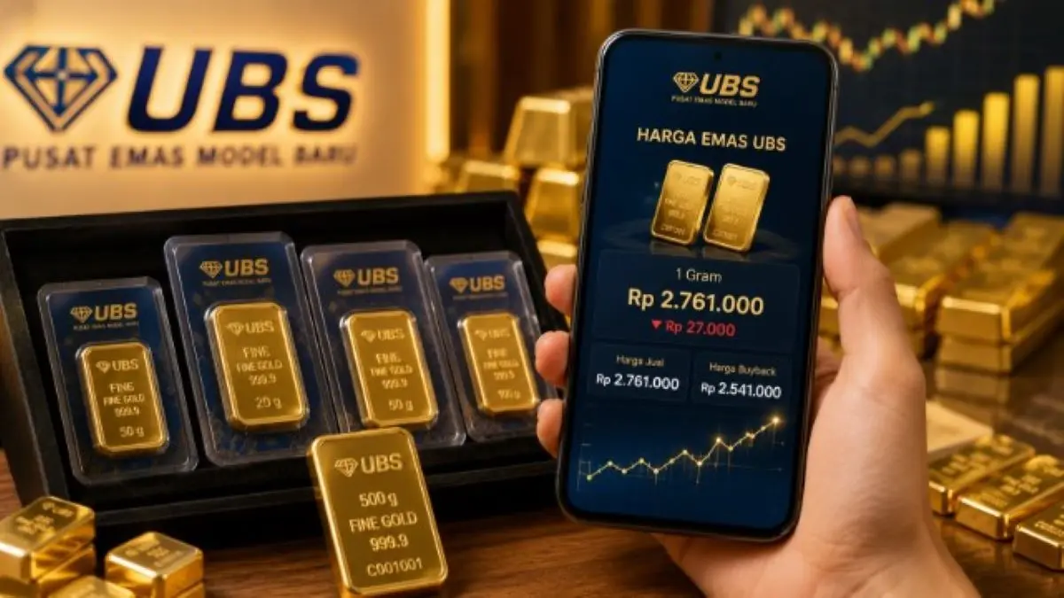 Harga emas UBS hari ini Kamis 27 Agustus 2026