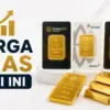Harga emas hari ini Senin 24 Agustus 2026