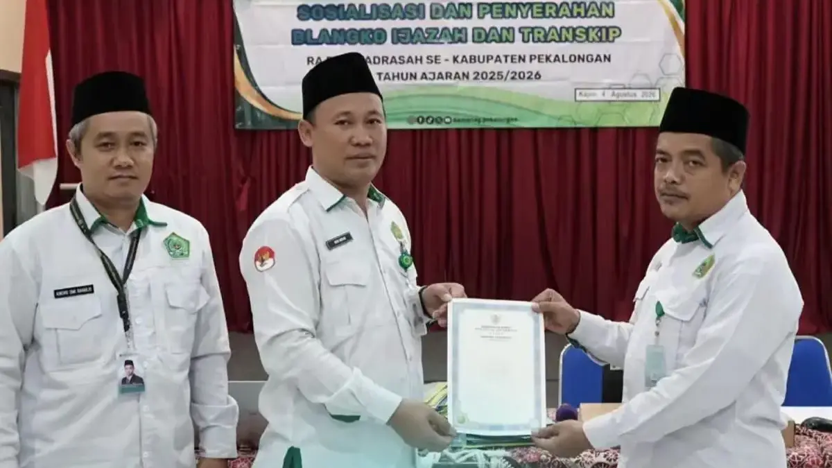 Kemenag Pekalongan Salurkan 12.500 Blangko Ijazah MI, MTs, dan RA