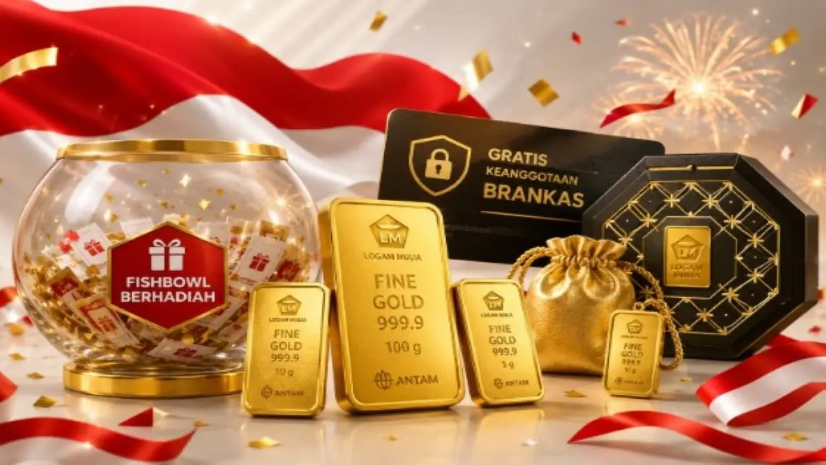 Promo Kemerdekaan Logam Mulia August Gold Fest