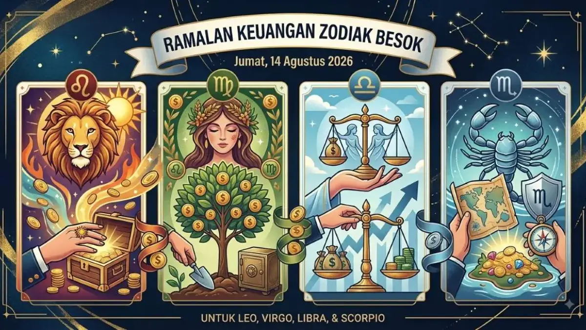 ramalan keuangan zodiak Jumat 14 Agustus 2026