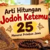 arti hitungan jodoh ketemu 25