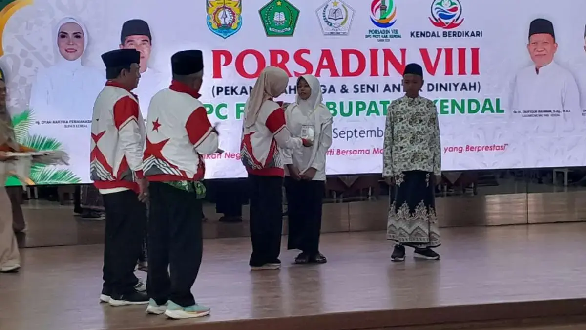 Bidik Posisi Tiga Besar Porsadin Jateng, 1.260 Santri Madrasah Diniyah Kendal Ikuti Seleksi