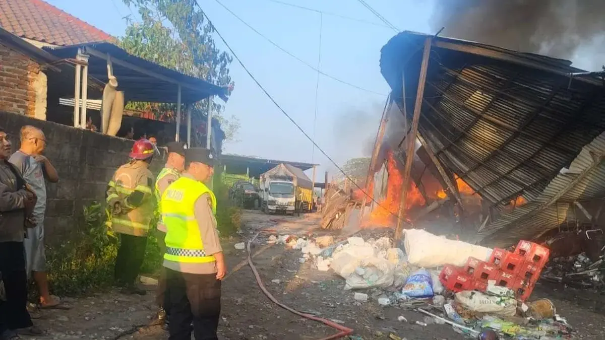 Gudang Rongsok di Boja Kendal Terbakar Pagi Buta, Kerugian Ditaksir Tembus Rp 500 Juta Gudang Rongsok di Boja Kendal Terbakar Pagi Buta, Kerugian Ditaksir Tembus Rp 500 Juta